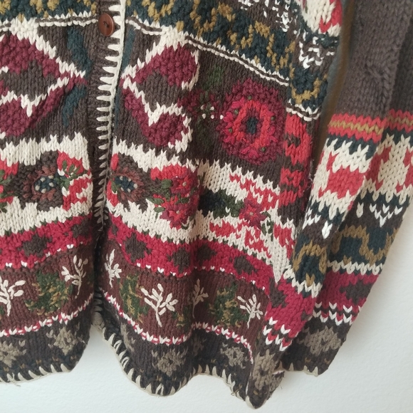 Vintage Casual Corner Embroidered Cardigan Sweater - Picture 2 of 8